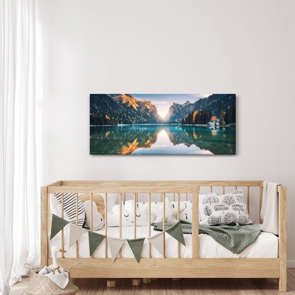 Slika - Gorsko jezero (120x50 cm)