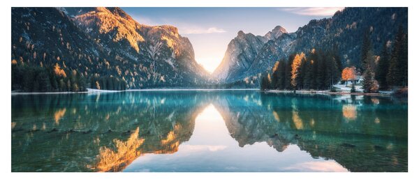 Slika - Gorsko jezero (120x50 cm)