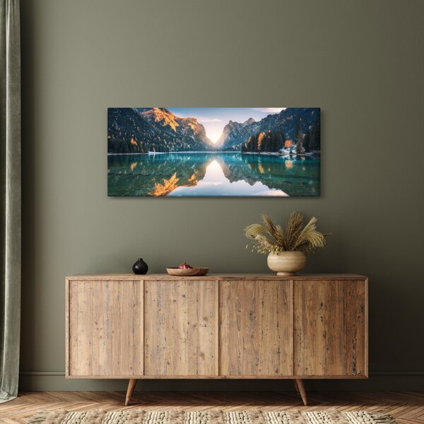 Slika - Gorsko jezero (120x50 cm)
