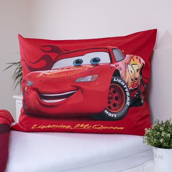 Crvena pamučna dječja posteljina za krevet za jednu osobu 140x200 cm Cars "Legend" – Jerry Fabrics