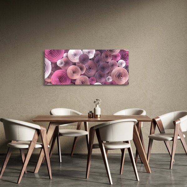 Apstraktna slika cvijeća ruže (120x50 cm)