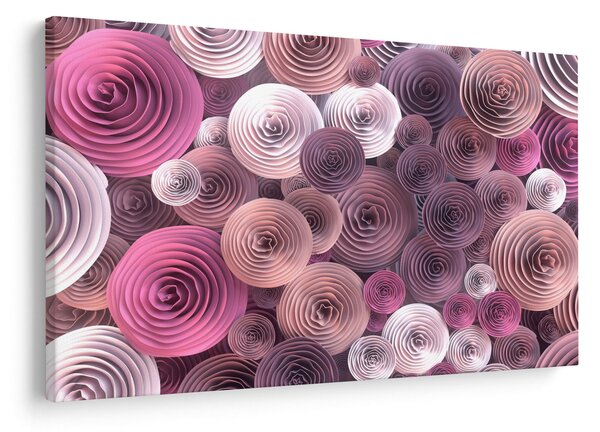 Apstraktna slika cvijeća ruže (90x60 cm)