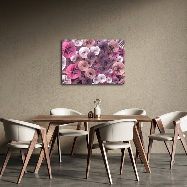 Apstraktna slika cvijeća ruže (70x50 cm)