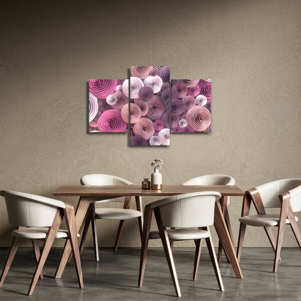 Apstraktna slika cvijeća ruže (90x60 cm)