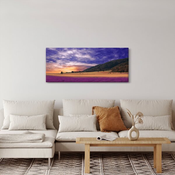 Slika livade sa lavandom (120x50 cm)