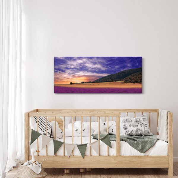 Slika livade sa lavandom (120x50 cm)