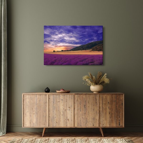 Slika livade sa lavandom (90x60 cm)