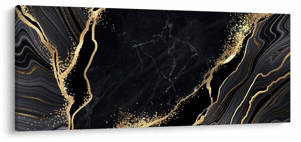 Slika zlatne apstrakcije (120x50 cm)