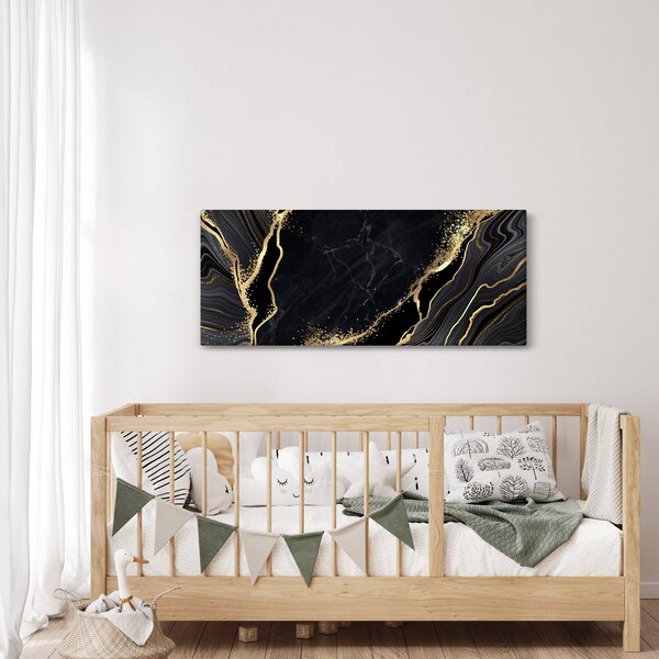 Slika zlatne apstrakcije (120x50 cm)