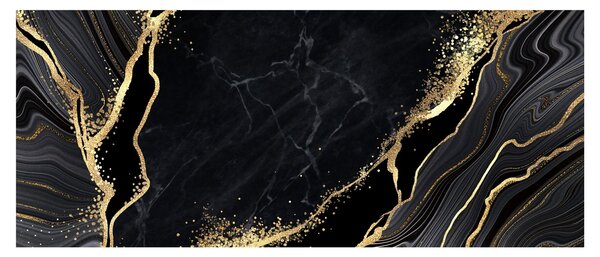 Slika zlatne apstrakcije (120x50 cm)