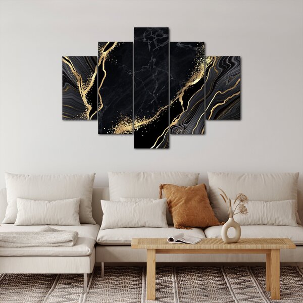 Slika zlatne apstrakcije (150x105 cm)