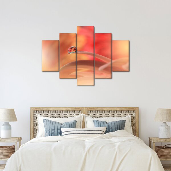Slika cvjetne kapi rose (150x105 cm)