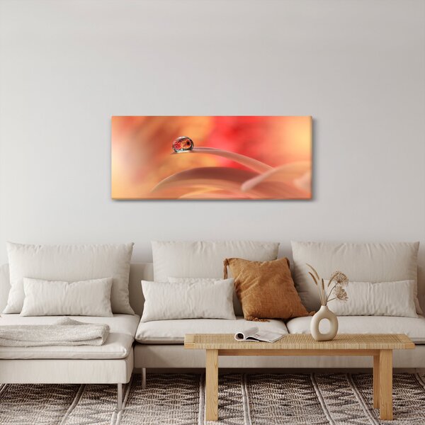 Slika cvjetne kapi rose (120x50 cm)
