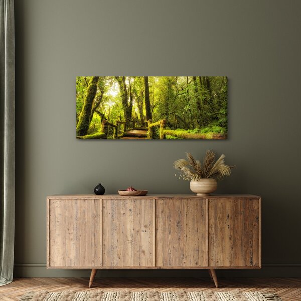 Slika džungle i mahovine (120x50 cm)