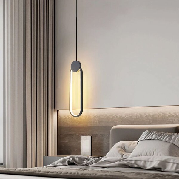 APP851-CP CRNA LED viseća stropna svjetiljka