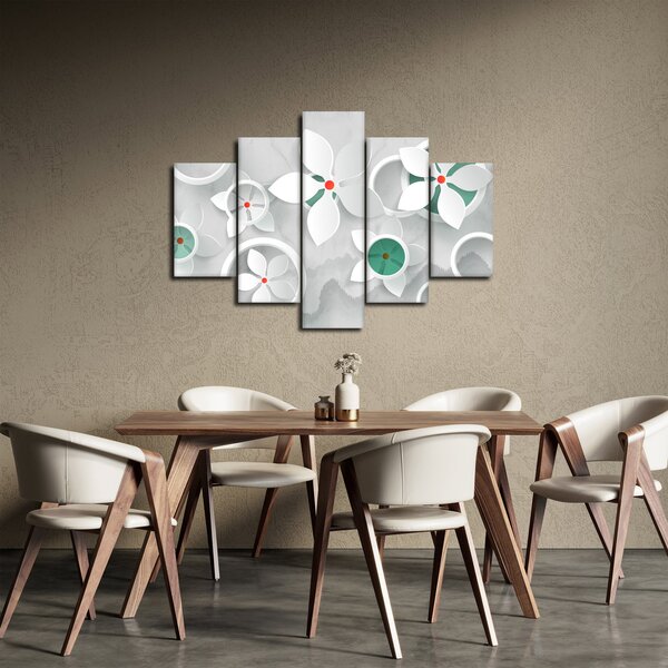 Slika cvjetne apstrakcije (150x105 cm)