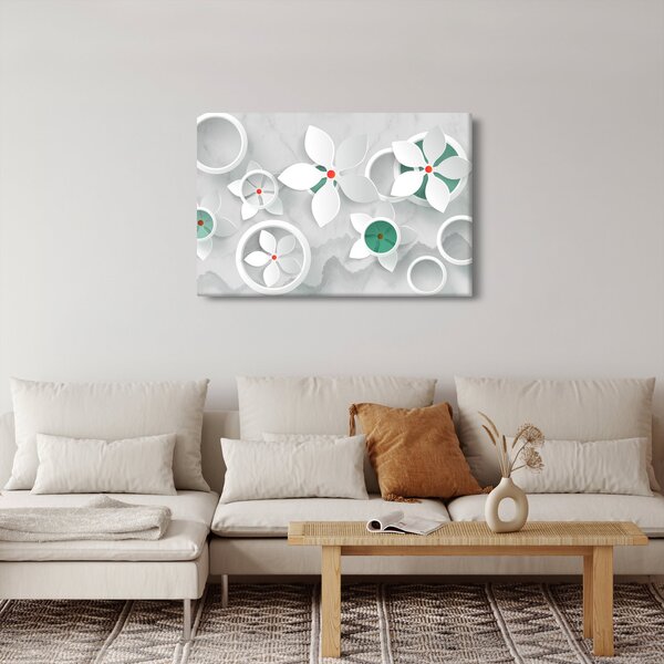 Slika cvjetne apstrakcije (90x60 cm)