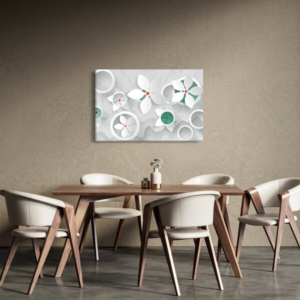 Slika cvjetne apstrakcije (90x60 cm)