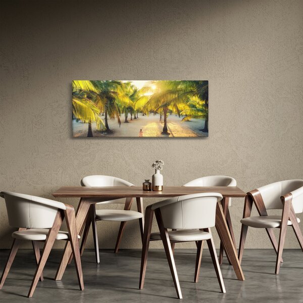 Slika - Žena i palme (120x50 cm)