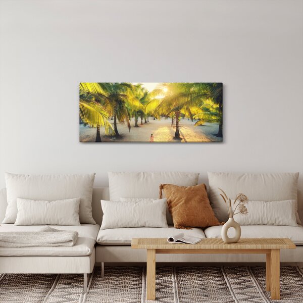 Slika - Žena i palme (120x50 cm)