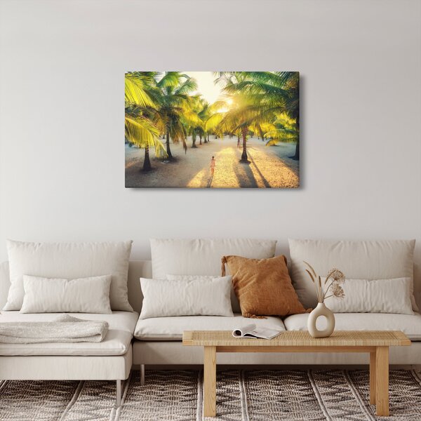 Slika - Žena i palme (90x60 cm)