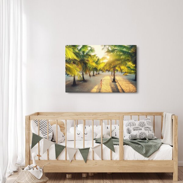 Slika - Žena i palme (90x60 cm)