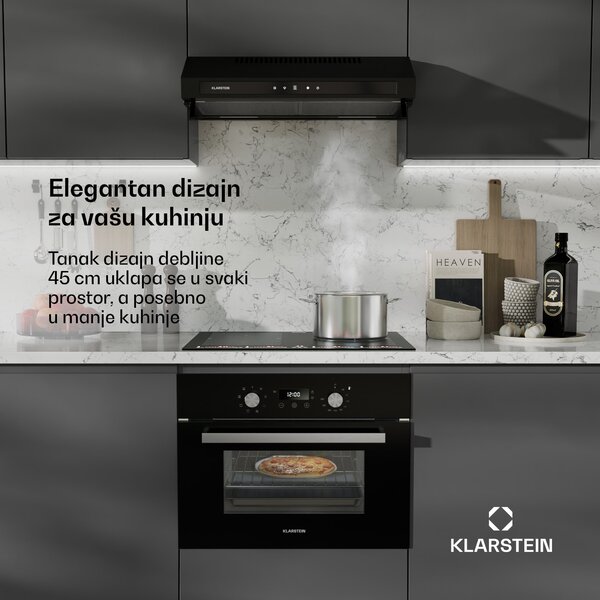Klarstein SpaceSmart ugradbena pećnica | Kompaktna | 45 cm | 41 litara | 8 funkcija