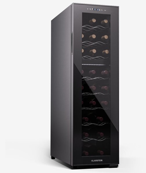 Klarstein Shiraz 24 Duo, hladnjak za vino, 2 zone, 75 l/24 boce, 5-18 °C, upravljanje na dodir