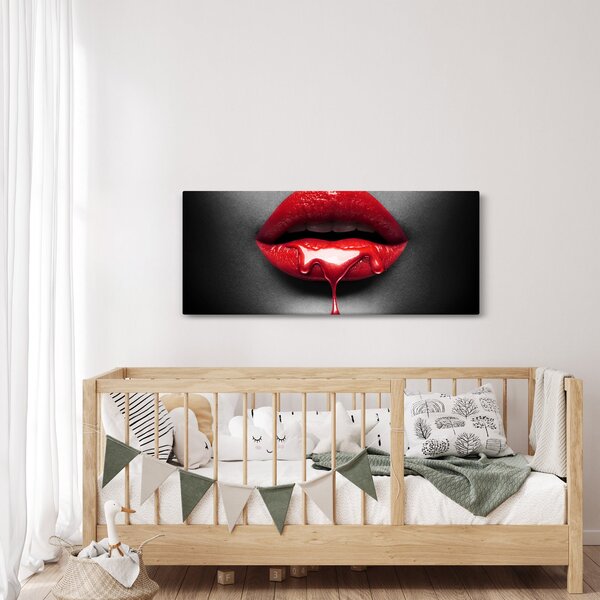 Slika ženskih usana (120x50 cm)
