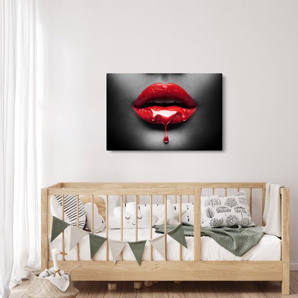 Slika ženskih usana (90x60 cm)