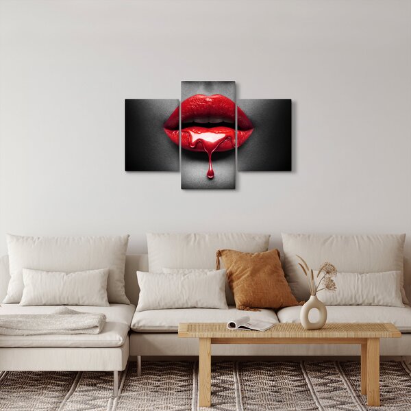 Slika ženskih usana (90x60 cm)