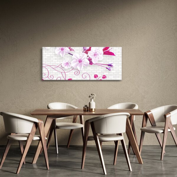 Slika grančice s cvijetovima (120x50 cm)