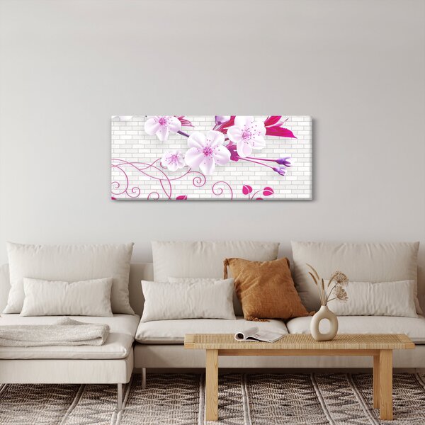 Slika grančice s cvijetovima (120x50 cm)