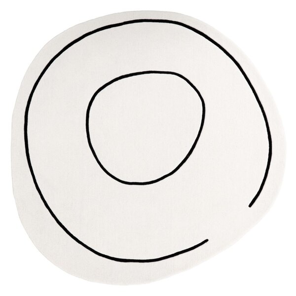 Vuneni Tepih Loop Ivory Round
