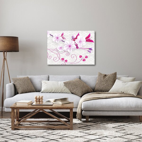 Slika grančice s cvijetovima (70x50 cm)