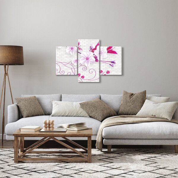 Slika grančice s cvijetovima (90x60 cm)