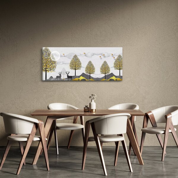 Slika naslikanih jelenova (120x50 cm)