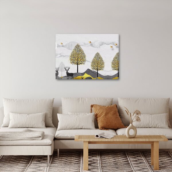 Slika naslikanih jelenova (70x50 cm)