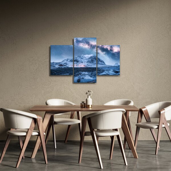 Slika planina sa zvjezdanim nebom (90x60 cm)