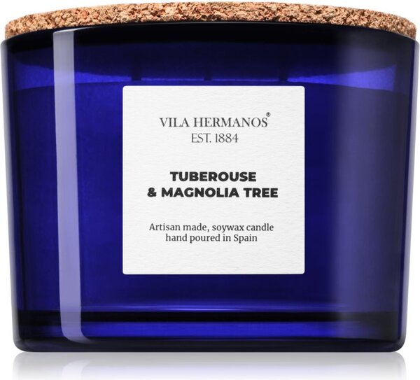 Vila Hermanos Apothecary Cobalt Blue Tuberose & Magnolia Tree mirisna svijeća 350 g