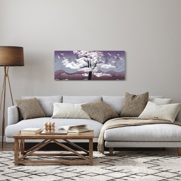 Slika - Stablo u oblacima (120x50 cm)
