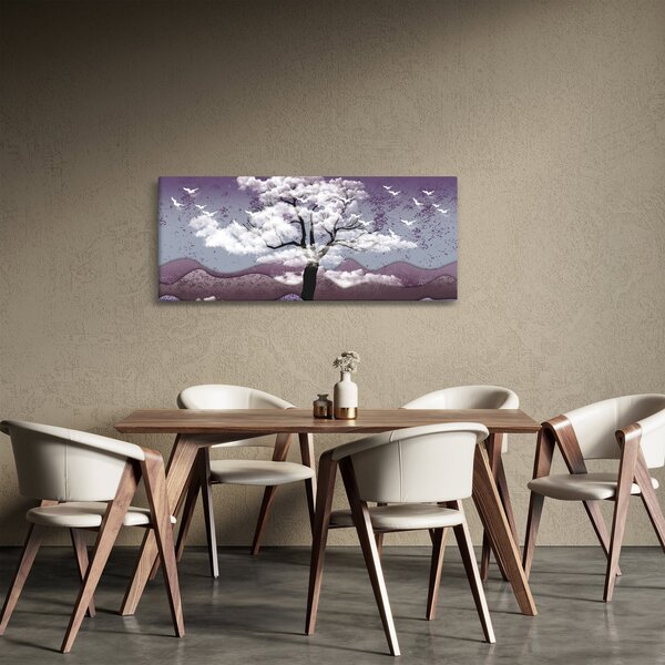 Slika - Stablo u oblacima (120x50 cm)