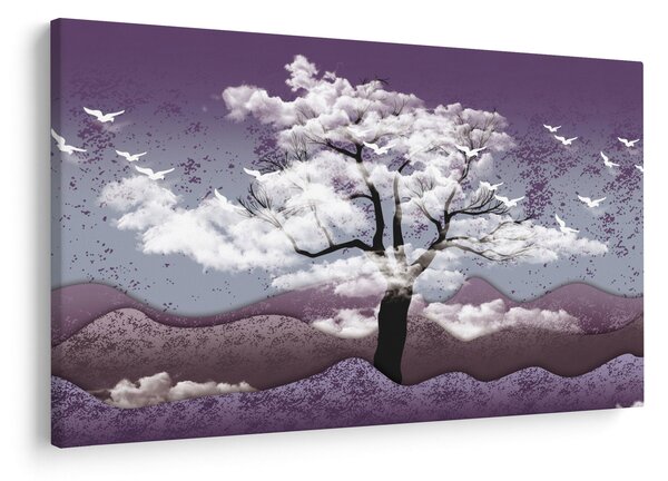 Slika - Stablo u oblacima (90x60 cm)