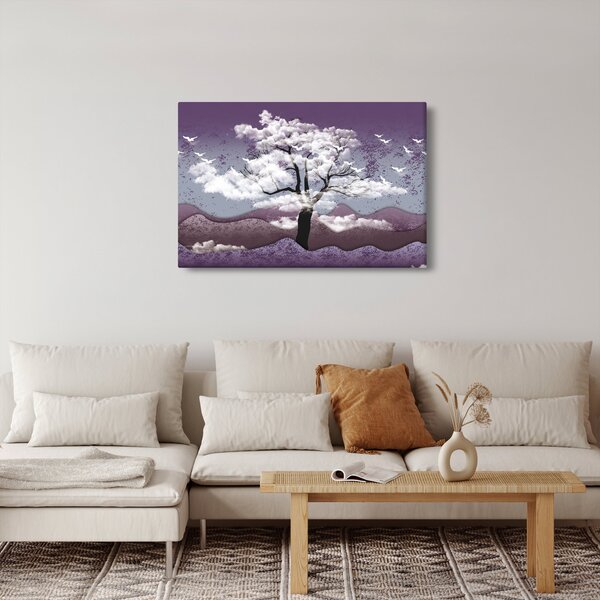 Slika - Stablo u oblacima (90x60 cm)