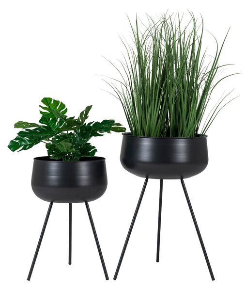 Zondo.hr Set od 2 saksije Aridelia (crna). Akcija -20%. 1147044