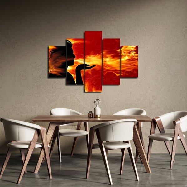 Slika žene s plamenom (150x105 cm)
