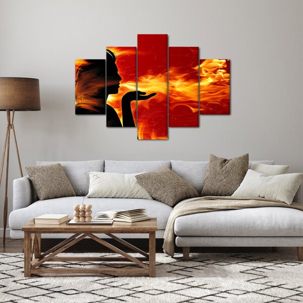 Slika žene s plamenom (150x105 cm)