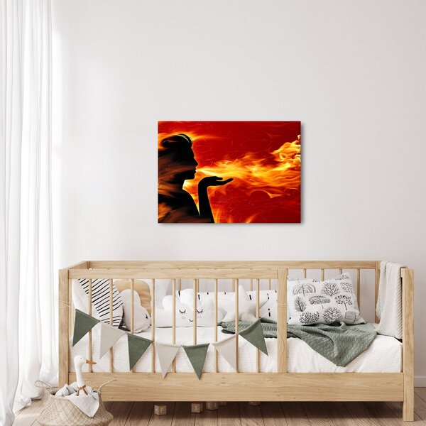 Slika žene s plamenom (70x50 cm)