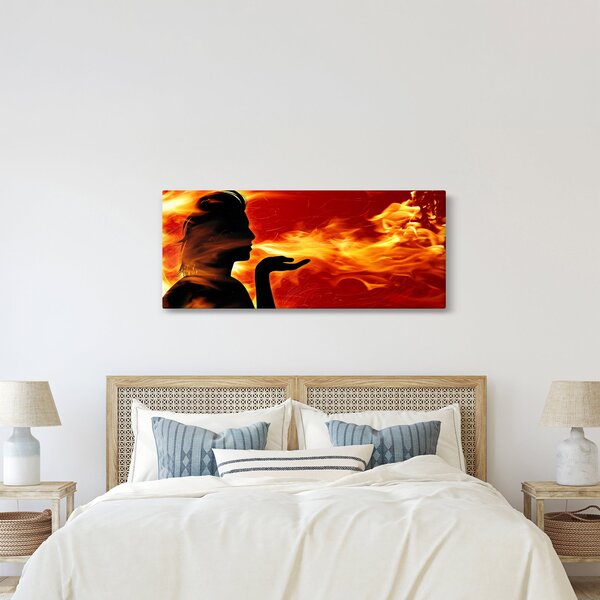 Slika žene s plamenom (120x50 cm)
