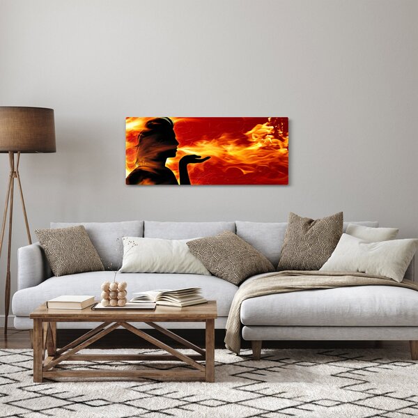 Slika žene s plamenom (120x50 cm)